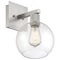 Access Lighting Port Nine Burgundy, Burgundy LED Wall Sconce, Brushed Steel Finish, Clear Glass 63145LEDDLP-BS/CLR - alternate 6